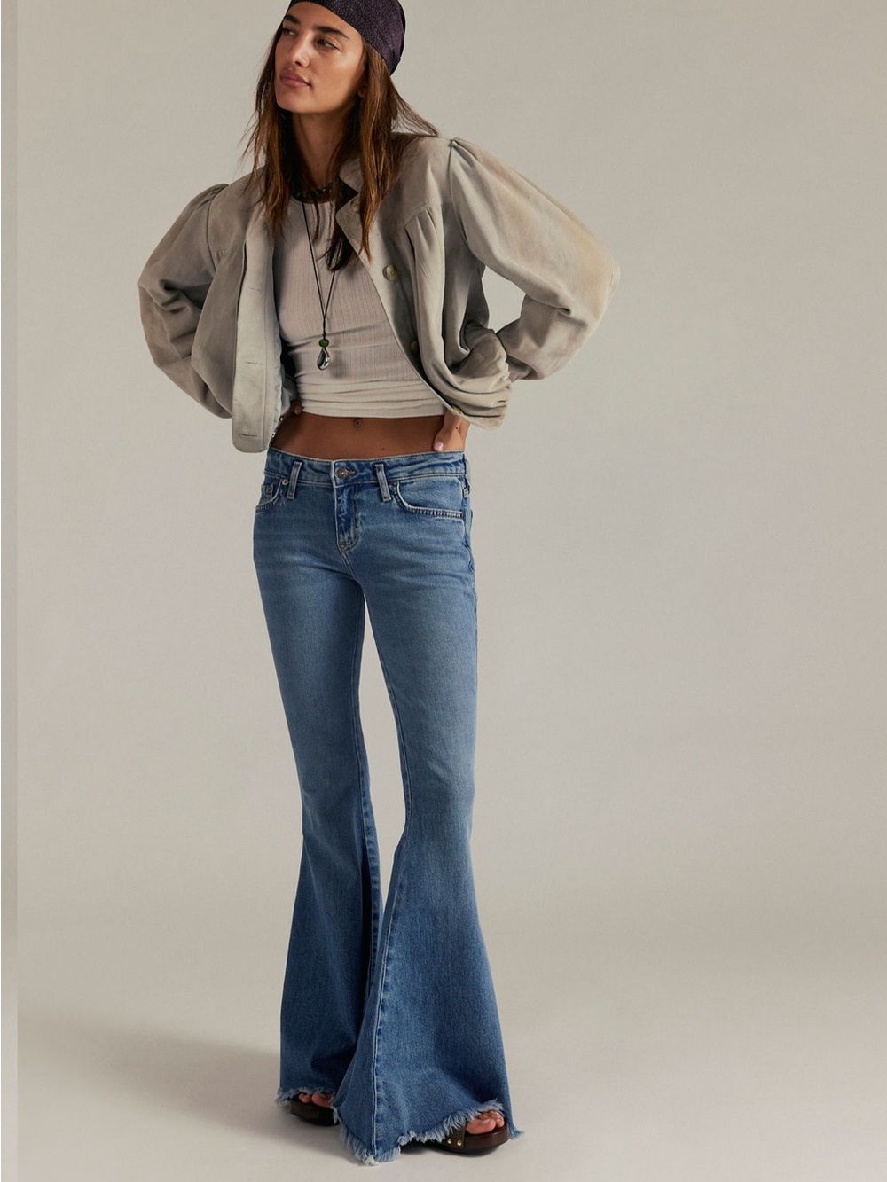 Free People Emre Low-Rise Flare Jeans #17
